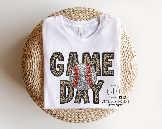 "Bling" effect BASEBALL GAME DAY - adult & youth