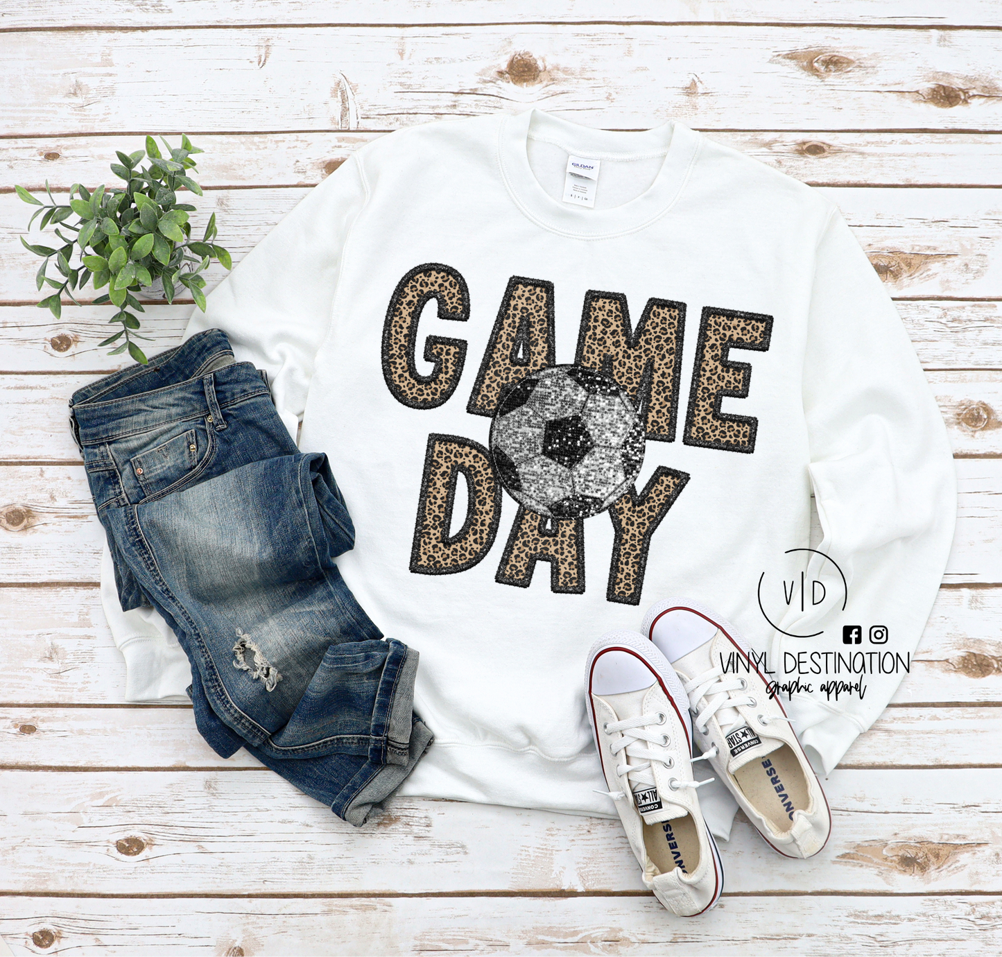 "Bling" effect SOCCER GAME DAY - adult & youth