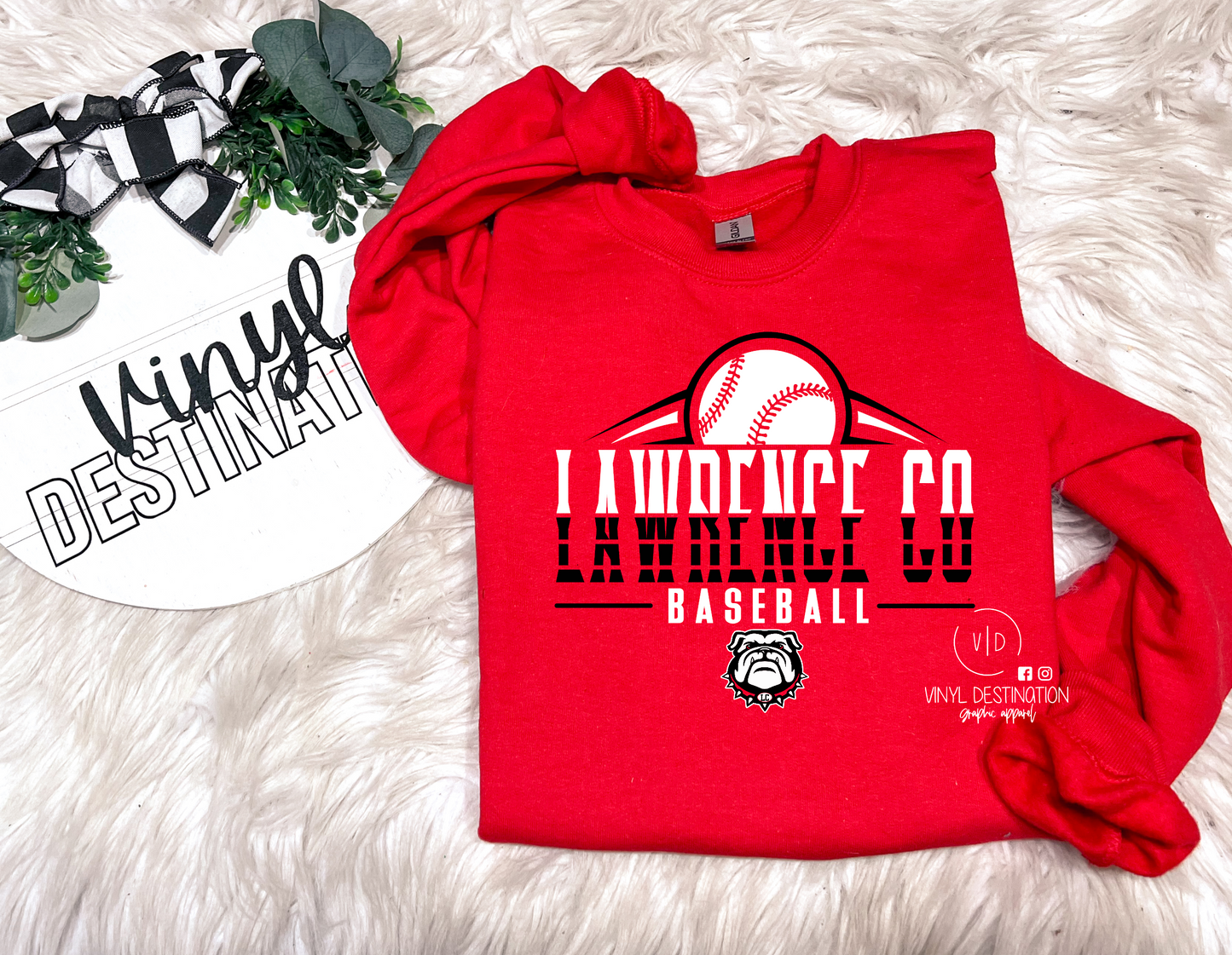 LAWRENCE COUNTY BASEBALL CREWNECK SWEATSHIRT