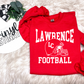 YOUTH ONLY LAWRENCE FOOTBALL ON RED