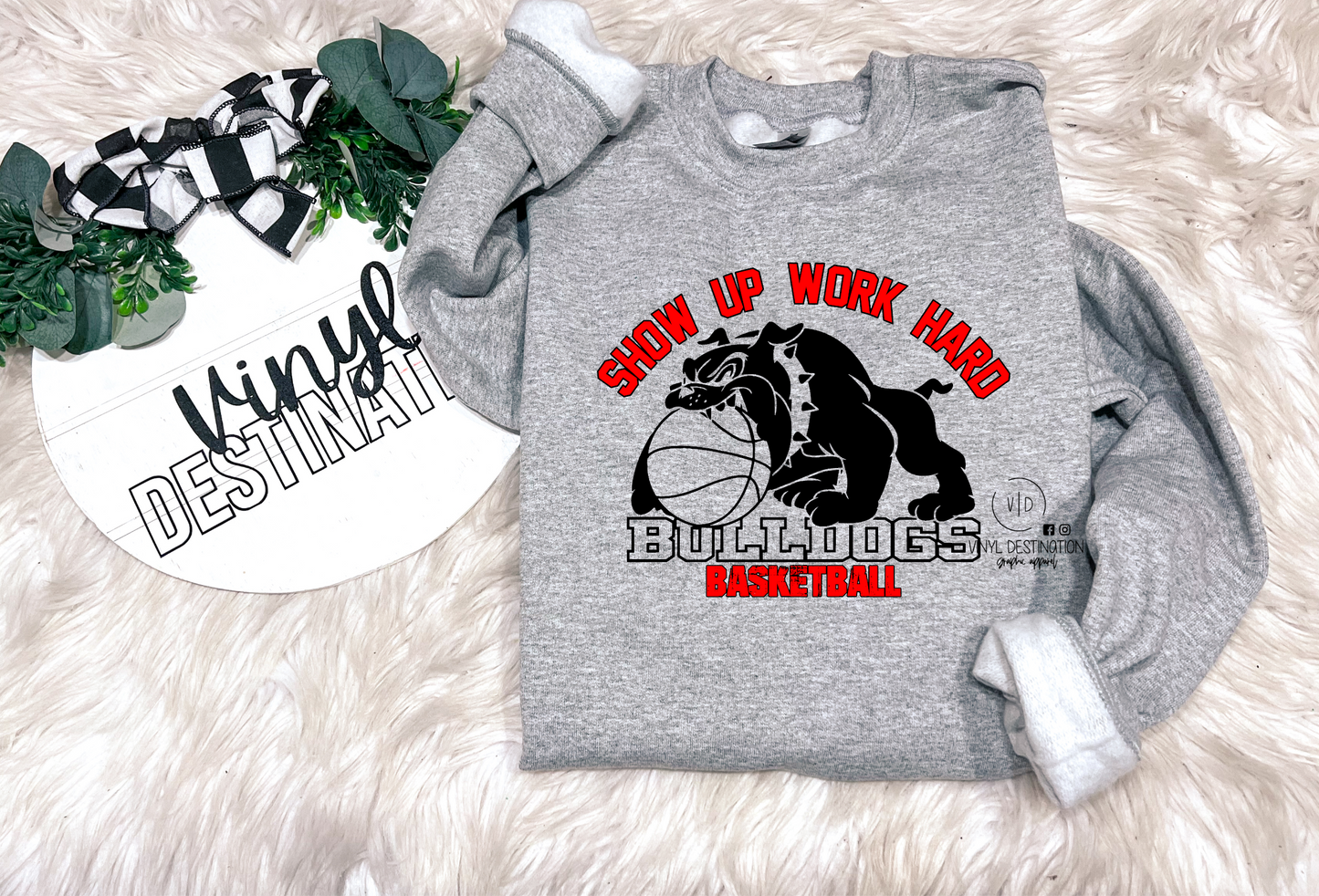 SHOW UP WORK HARD CREWNECK SWEATSHIRT