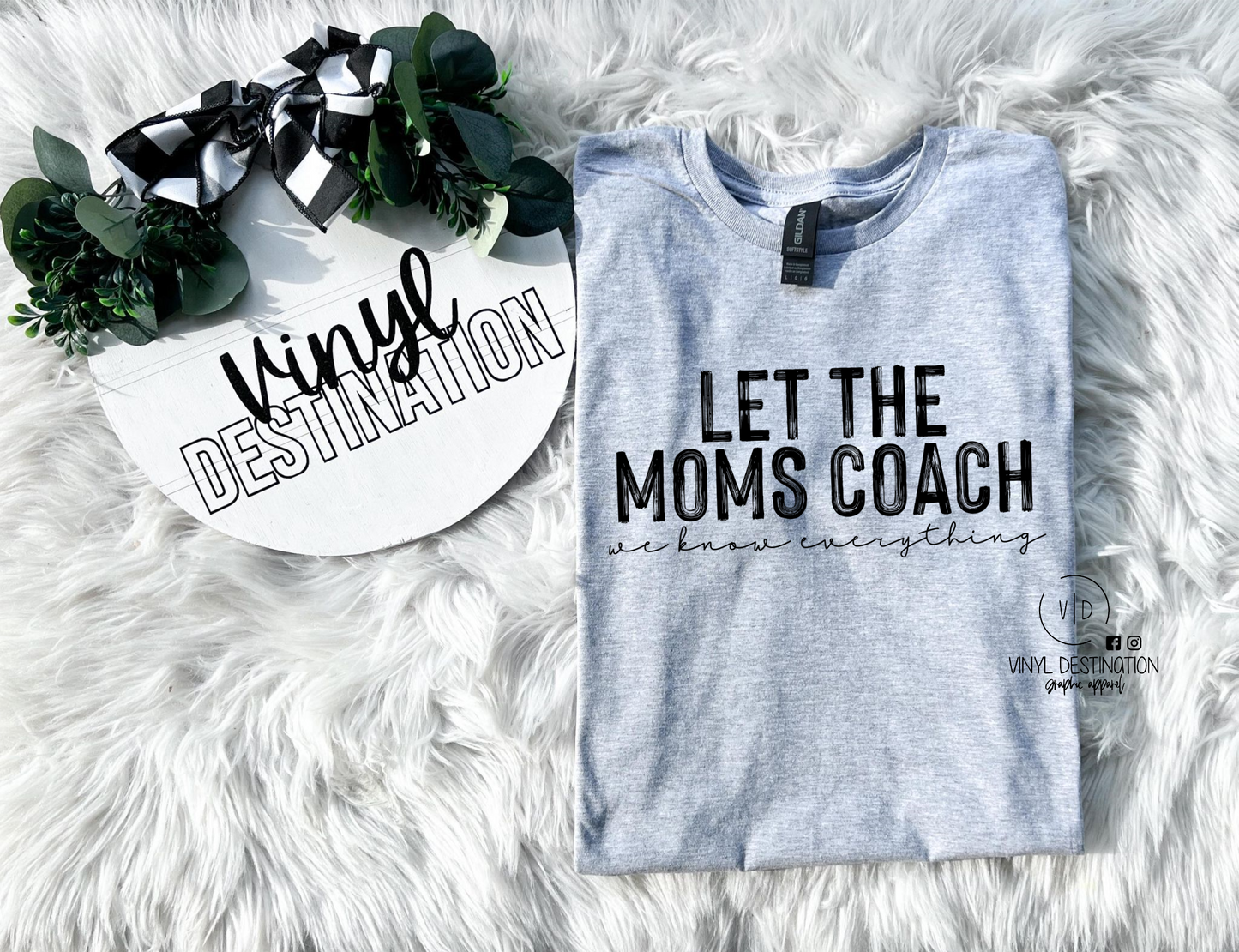 LET THE MOMS COACH Crew + Tee