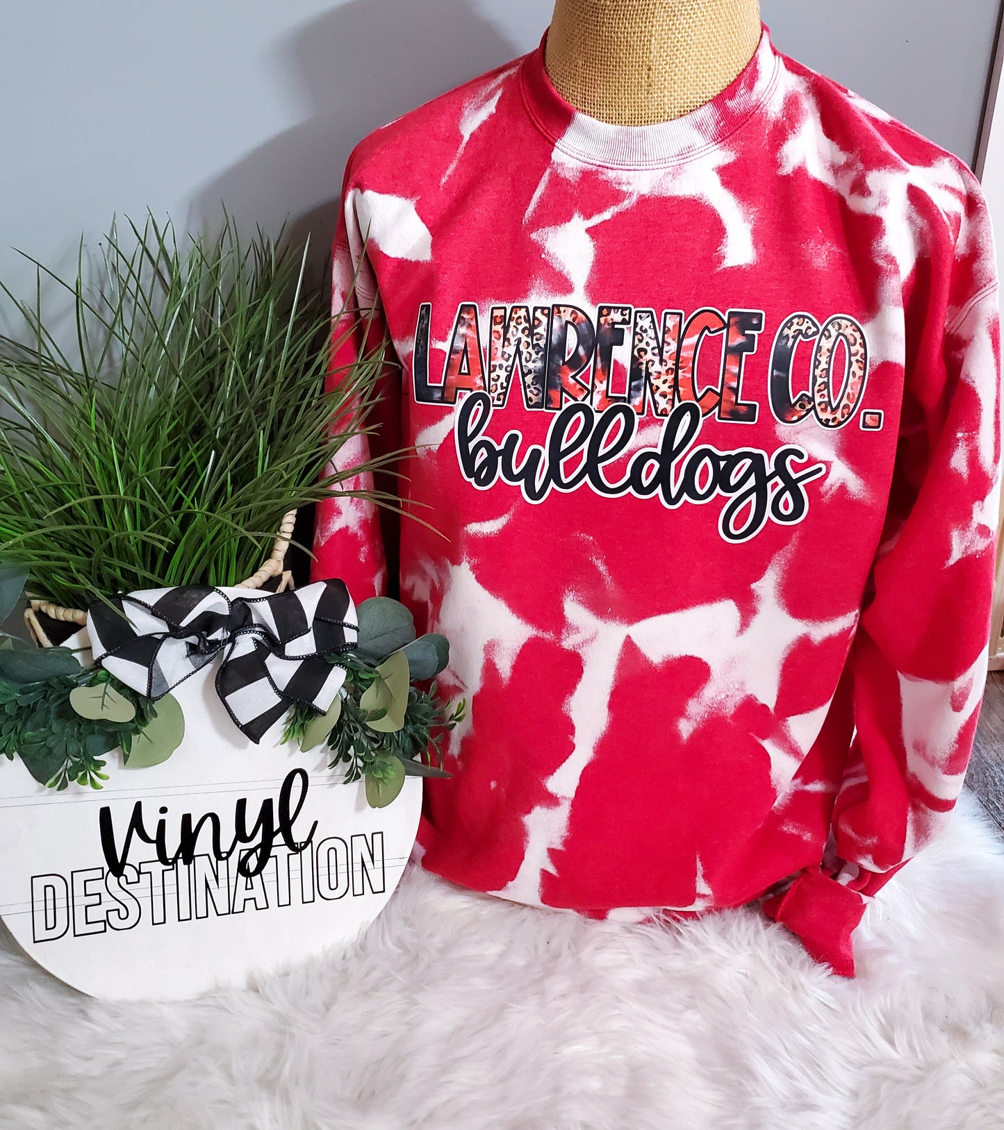 LAWRENCE CO. BULLDOGS MARBLED PULLOVER