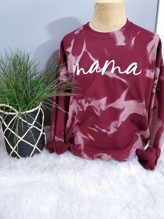 Mama Muted Maroon Pullover