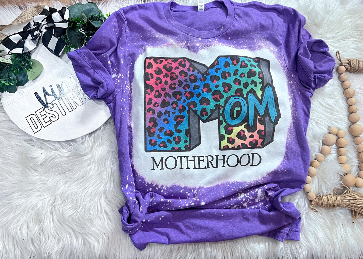 Motherhood-Neon Rainbow Tee