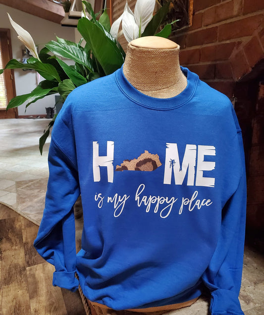 Home is my happy place pullover
