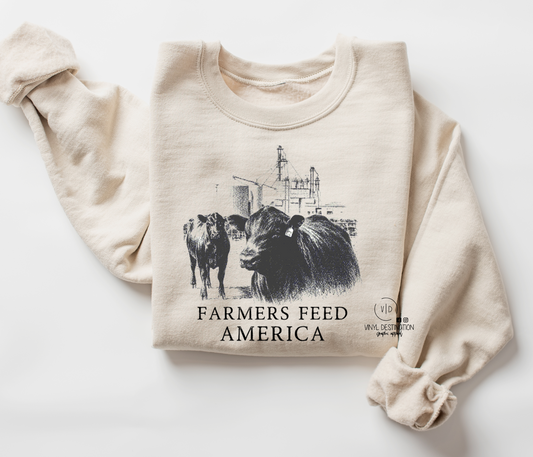 FARMERS FEED AMERICA Crew + Tee