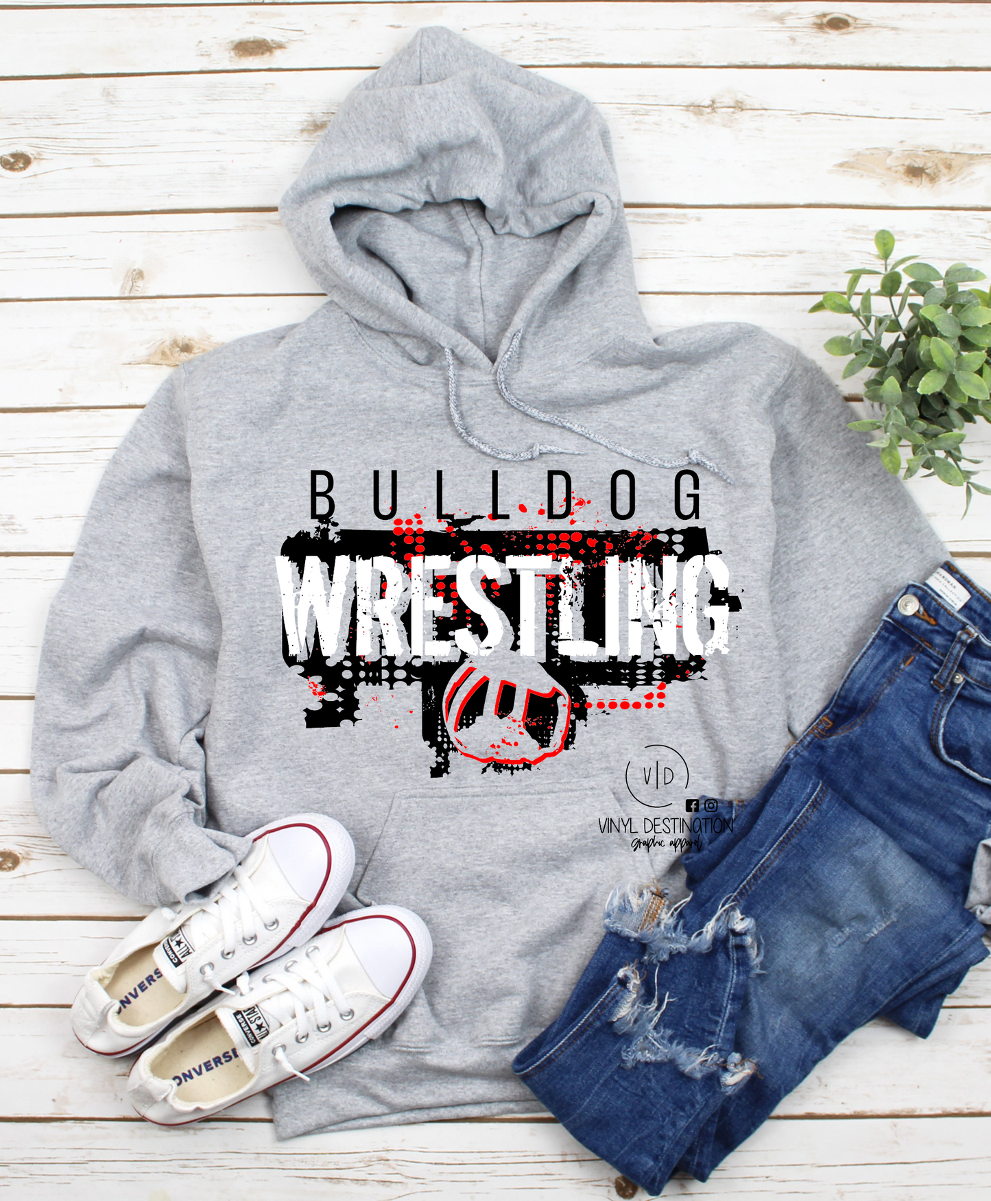 SHREDDED BULLDOG WRESTLING TEE, SWEATSHIRT, HOODIE