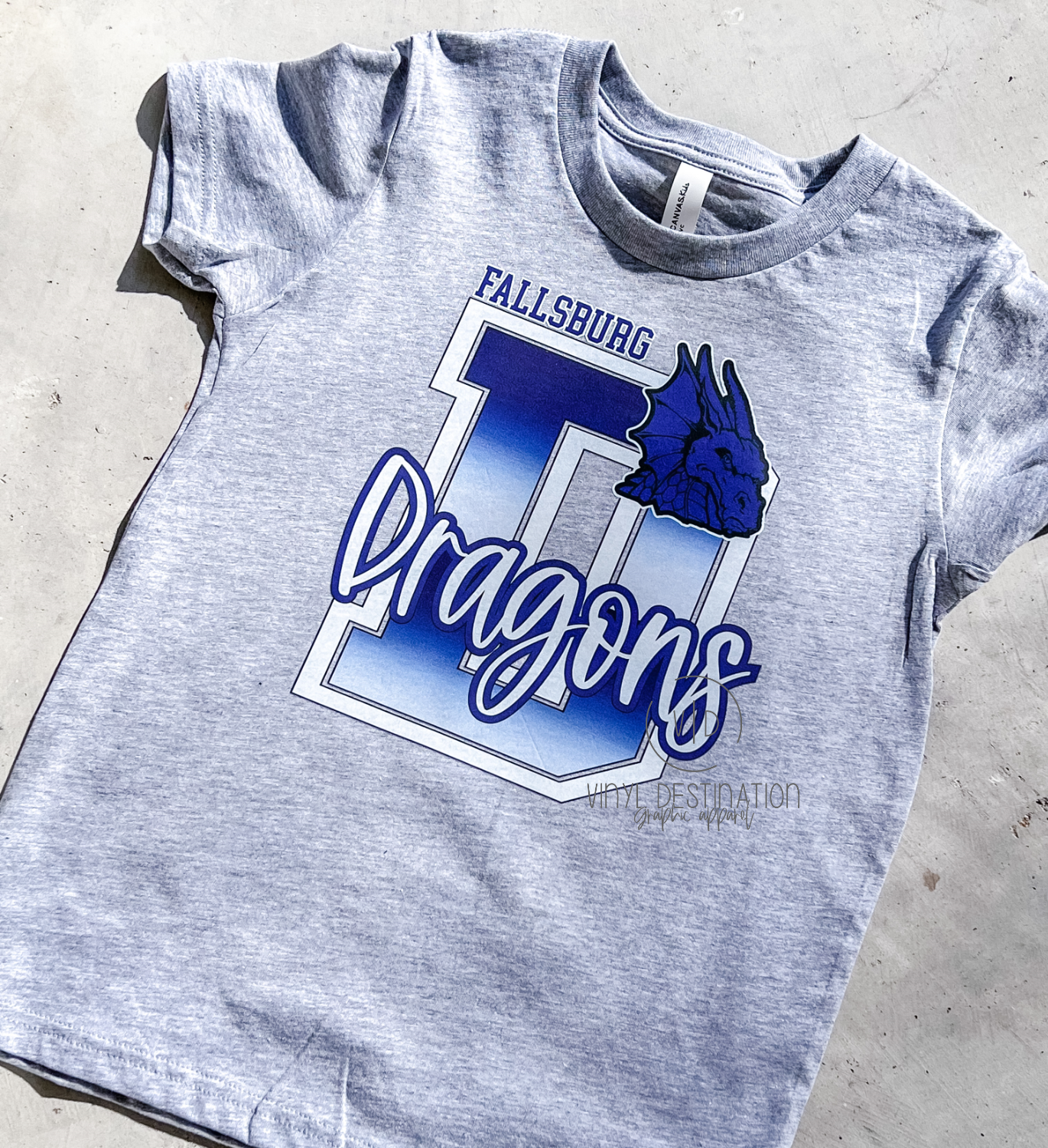 Dragons Ombre Letter Tee