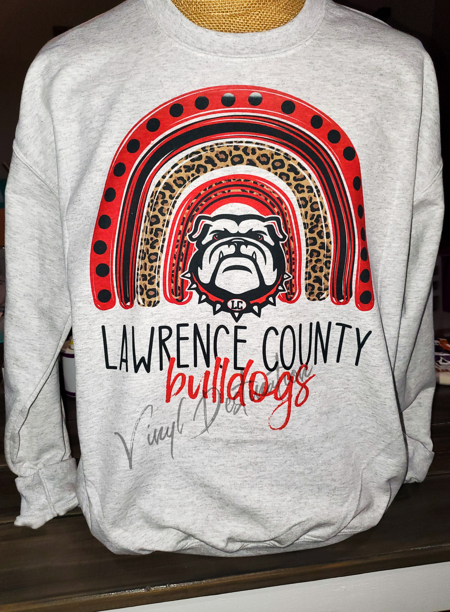 Bulldog rainbow pullover youth