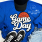 BASKETBALL GAME DAY PATCH CREWNECK SWEATSHIRT