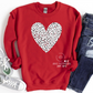 DALMATIAN HEART CREWNECK SWEATSHIRT