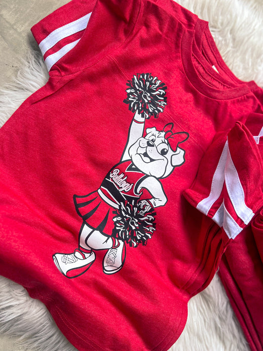 VINTAGE BULLDOG CHEER VARSITY TEE-YOUTH