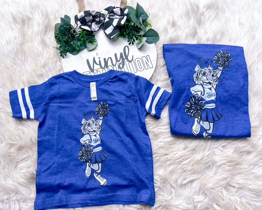 VINTAGE TIGER CHEER VARSITY TEE-YOUTH