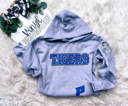 TIGERS Hoodie with pocket & sleeve logo