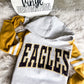 VARSITY STRIPED HOODIE- EAGLES