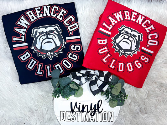 BULLDOG CIRCLE LOGO-RED OR BLACK