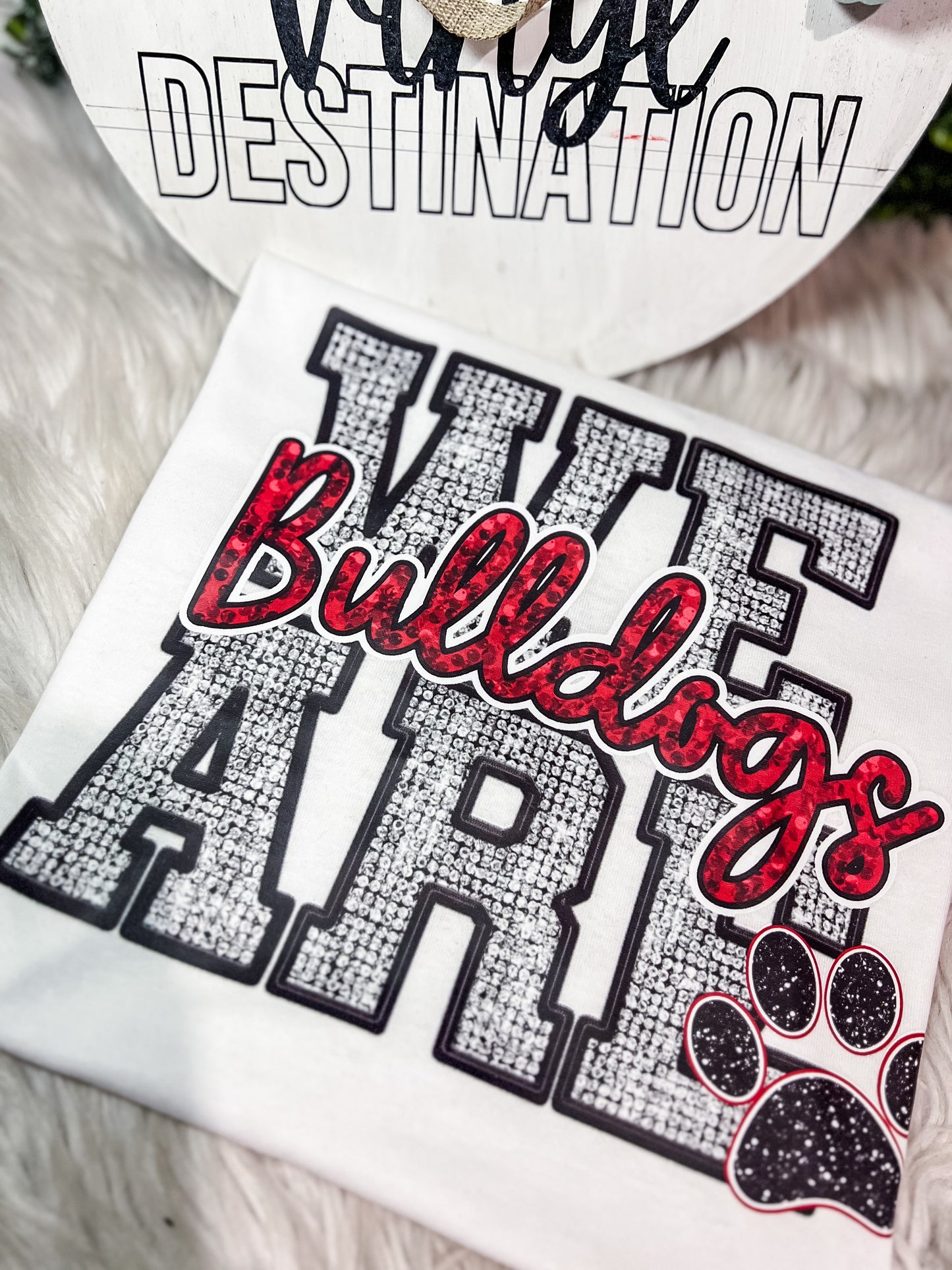 "Bling" effect We Are Bulldogs-adult & youth