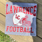 LAWRENCE FOOTBALL ON GREY-CLEARANCE