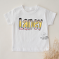 BACK TO SCHOOL-PENCIL LETTER NAME TEE