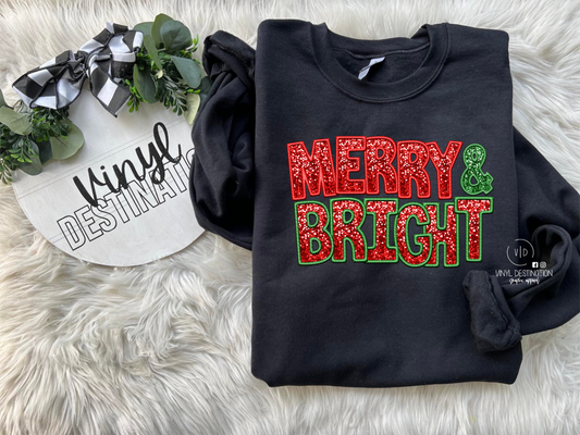 “Bling” effect Merry & Bright adult & youth