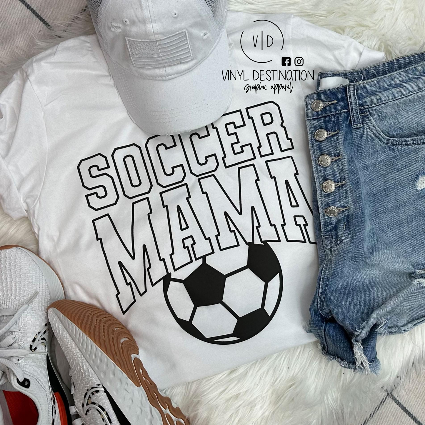 PUFF PRINT SOCCER MAMA