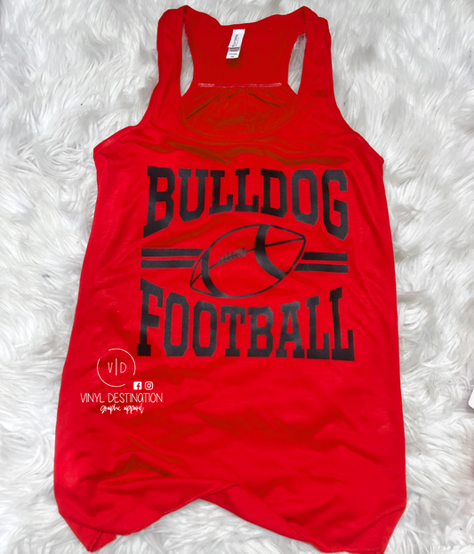 BULLDOG FOOTBALL- WOMENS FIT TANK TOP