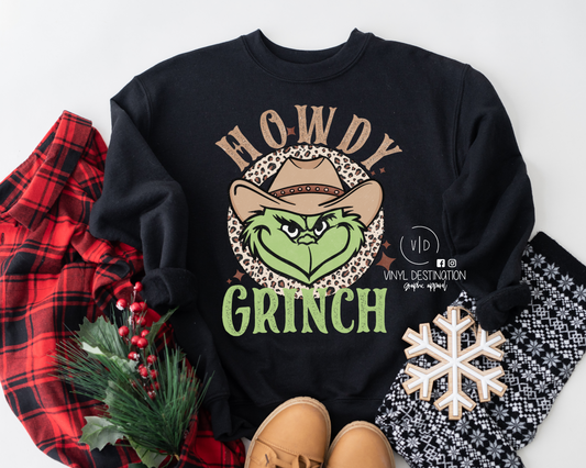 WESTERN CHRISTMAS-HOWDY TEE/CREW/HOODIE adult & youth