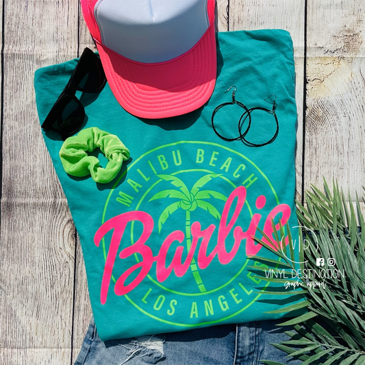 MALIBU BEACH NEON TEE