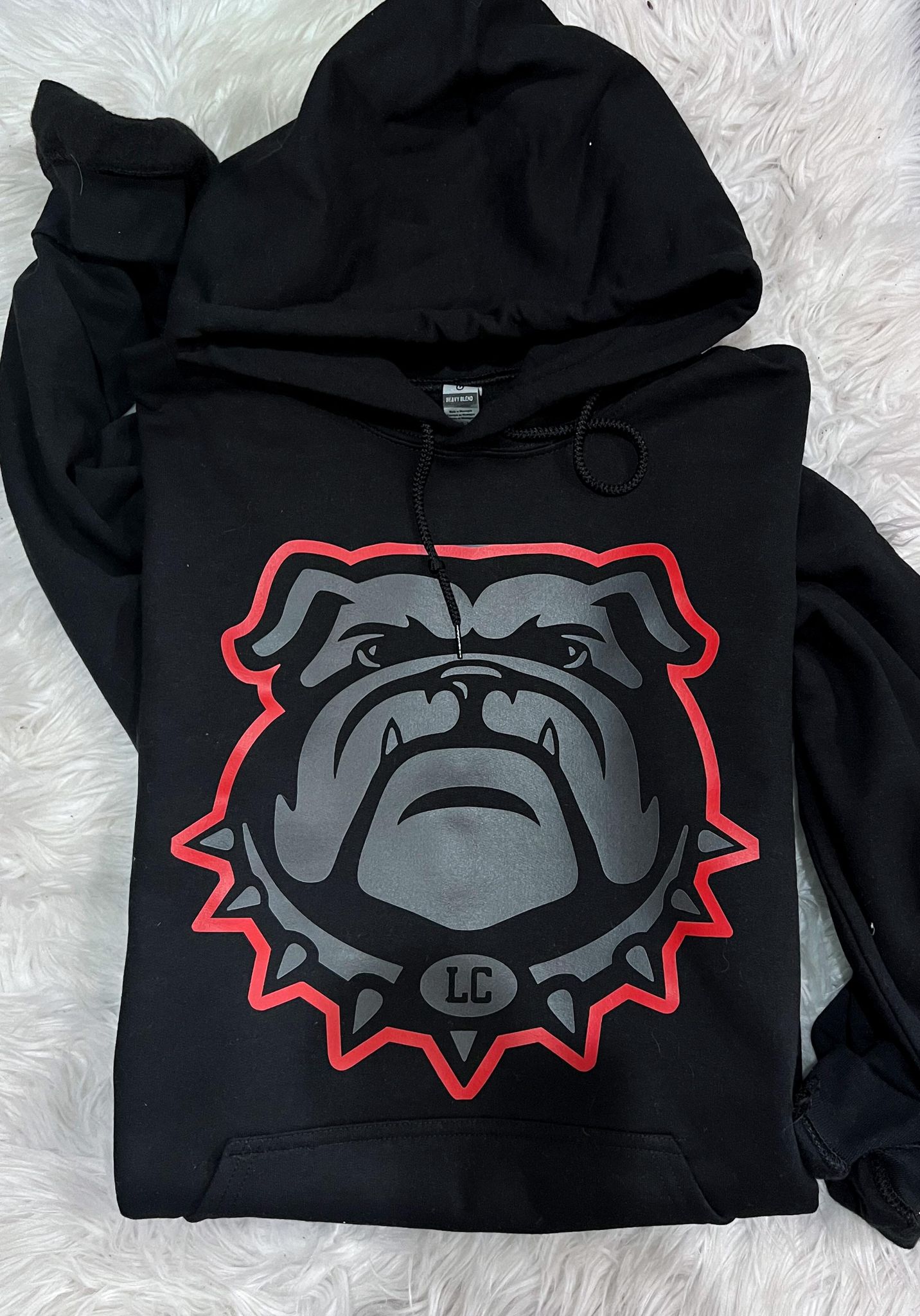YOUTH MUTED TONAL BULLDOG HEAD TEE, SWEATSHIRT, HOODIE