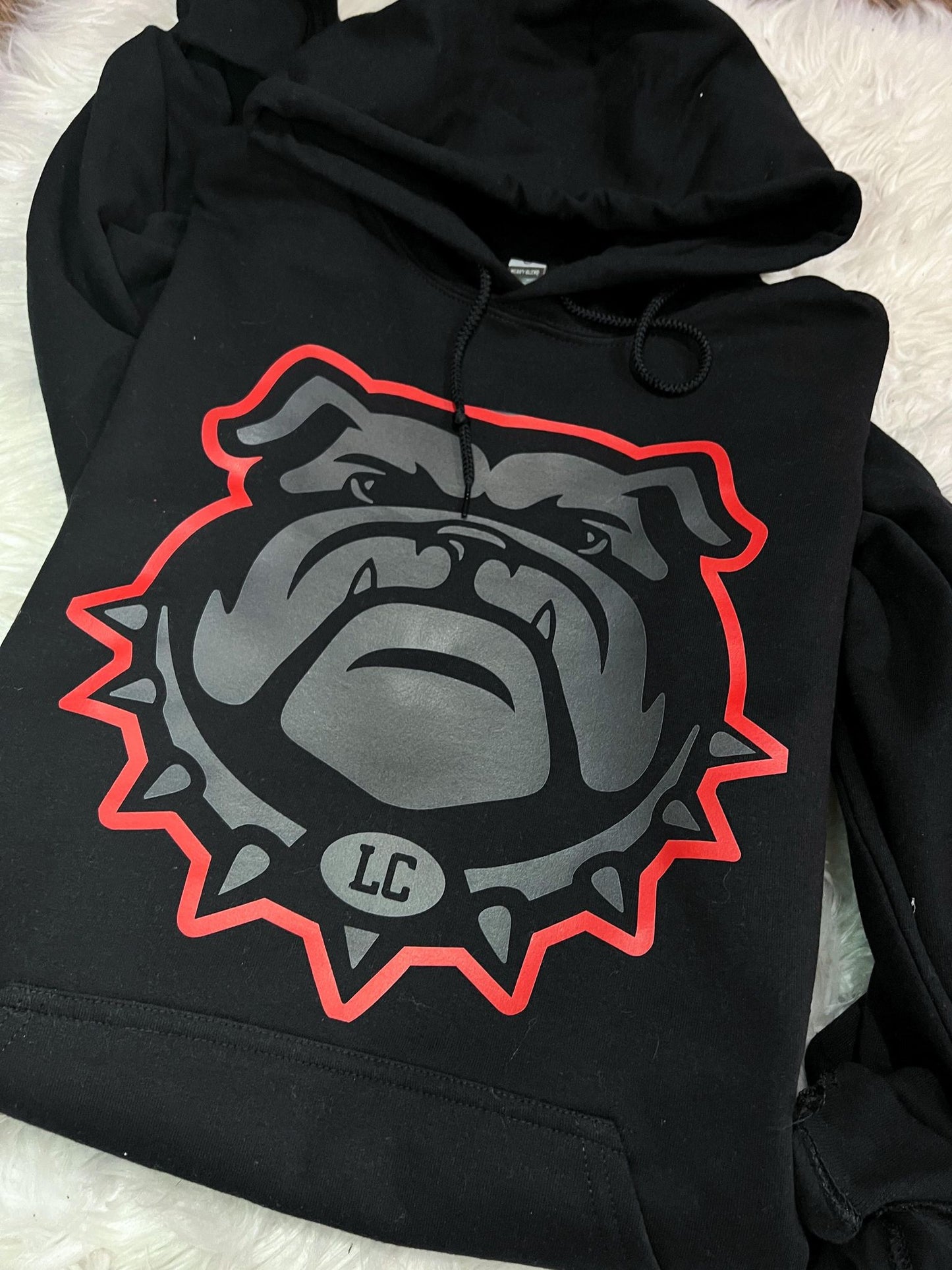 MUTED TONAL BULLDOG HEAD TEE, SWEATSHIRT, HOODIE