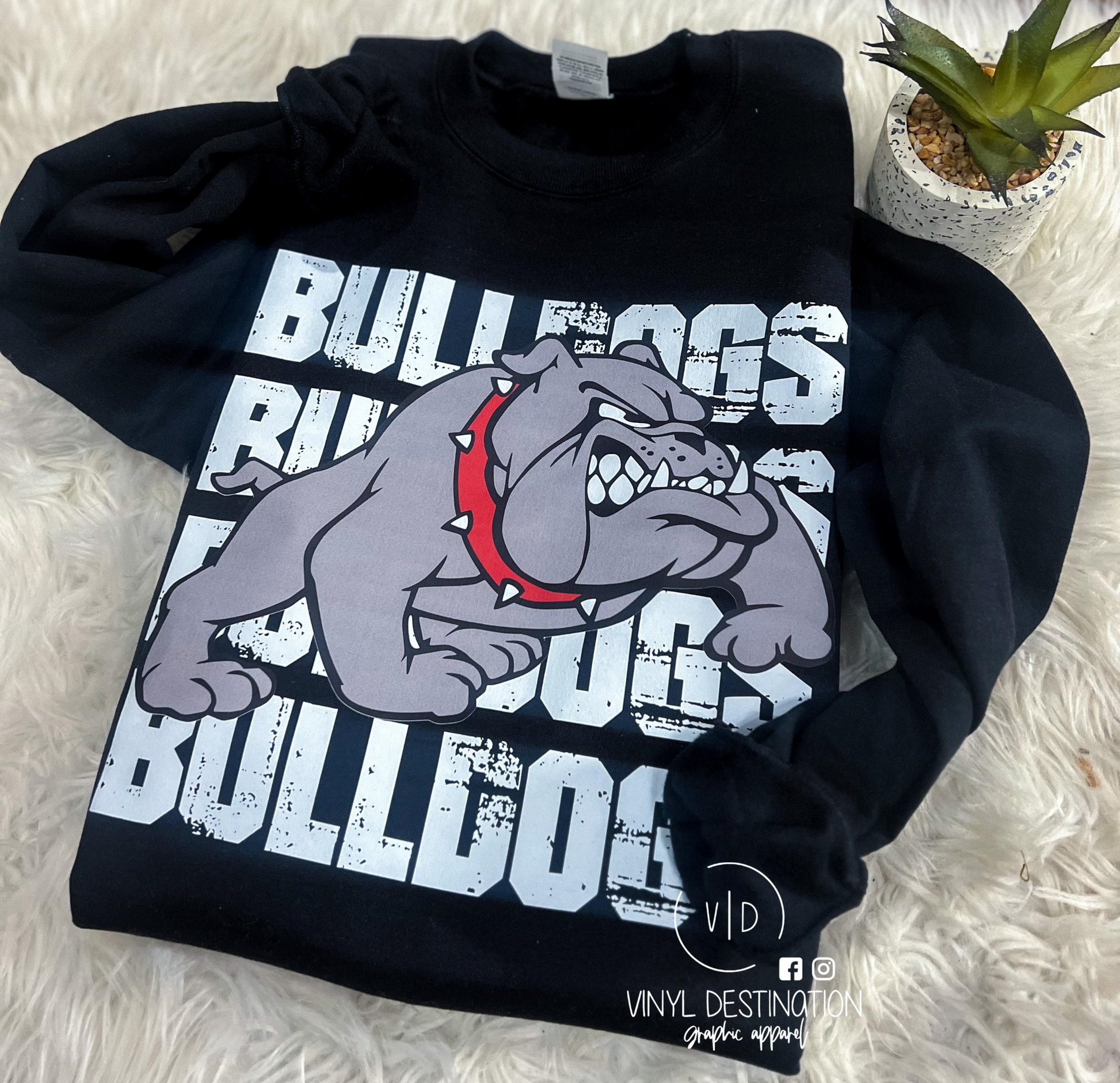 Retro Bulldogs Mascot, Unisex School Spirit, Bulldog Sports T-Shirt