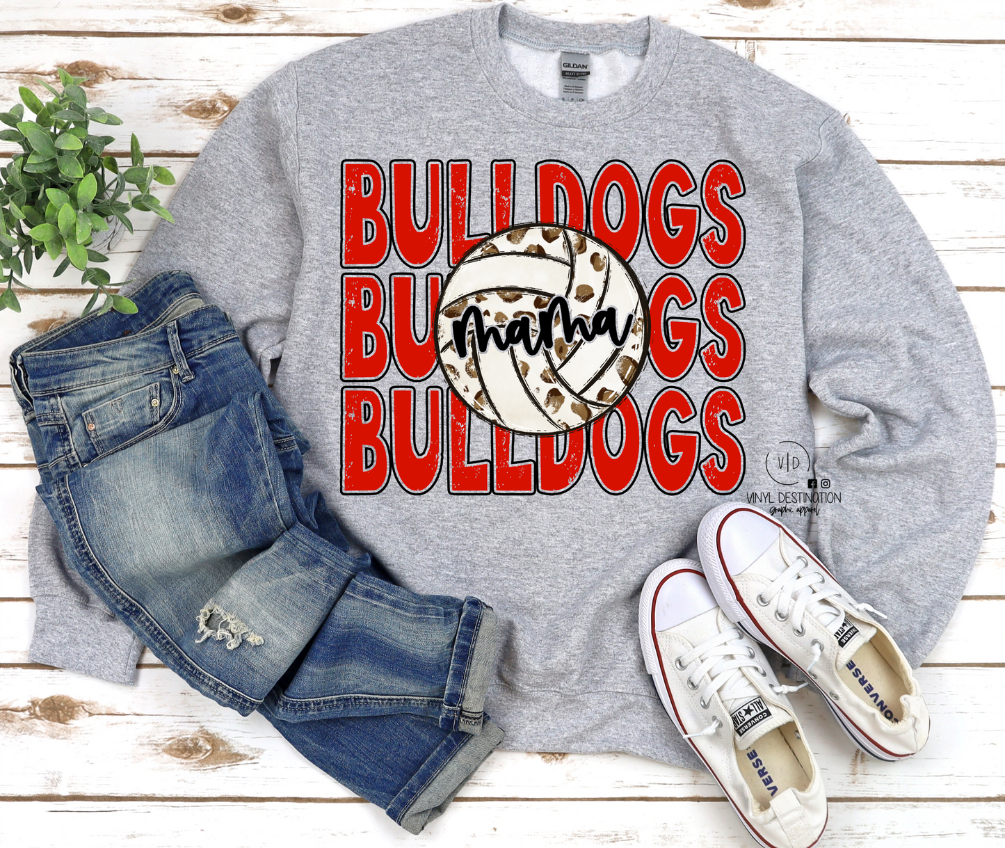 BULLDOGS VOLLEYBALL MAMA-TEE, SWEATSHIRT, HOODIE