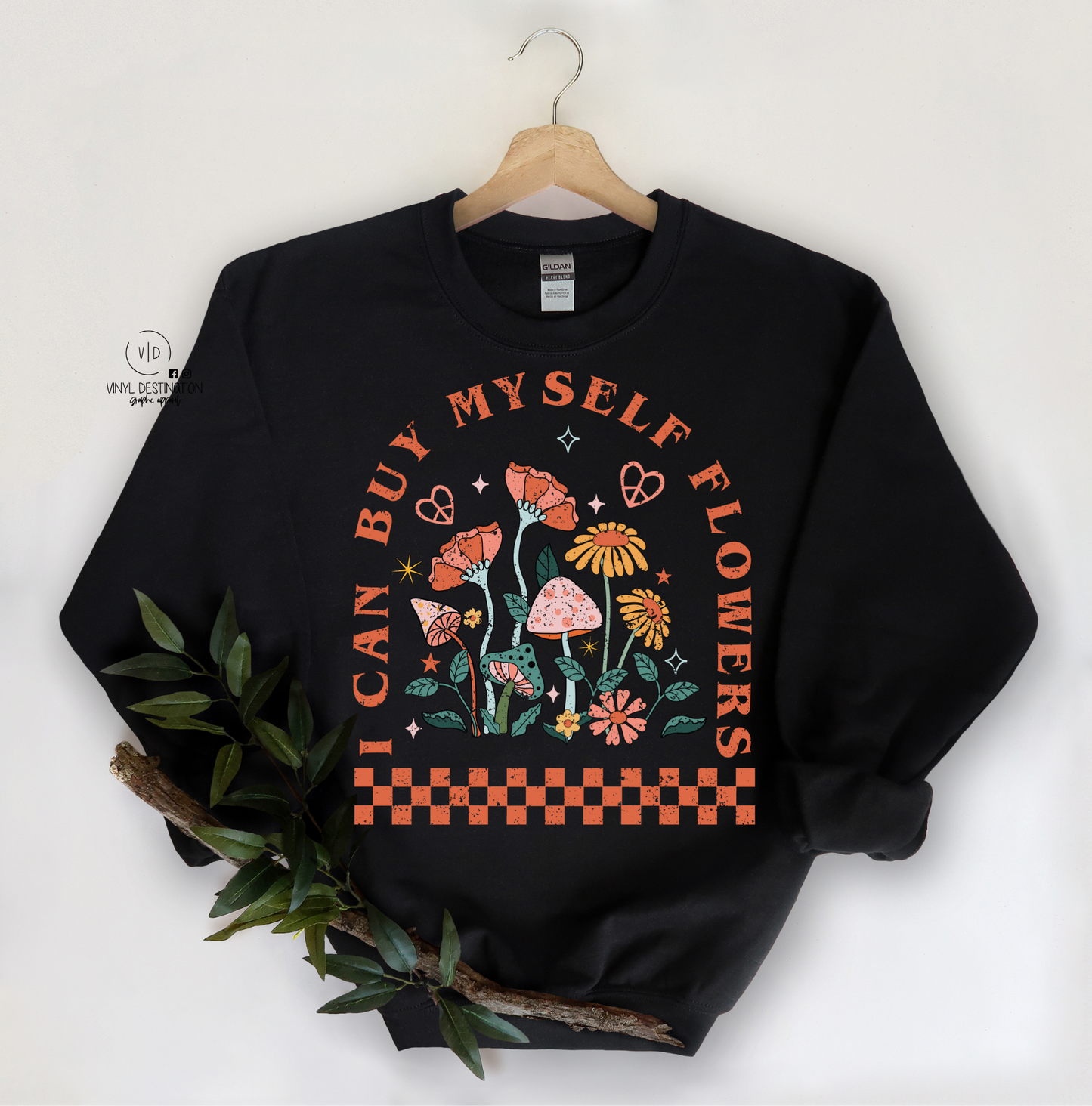 Buy Myself Flowers Vintage tee/crew