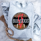 Leopard & Lightning Bulldogs Tee + Crew
