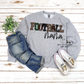 SKETCH LETTER FOOTBALL MAMA TEE+CREW