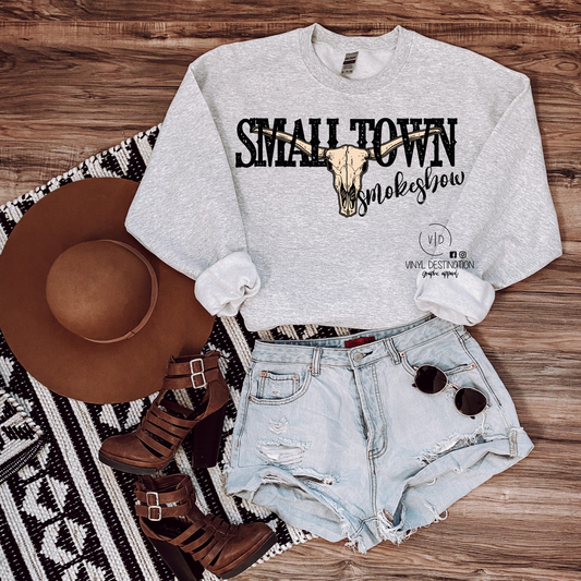 SMALL TOWN SMOKESHOW CREWNECK SWEATSHIRT