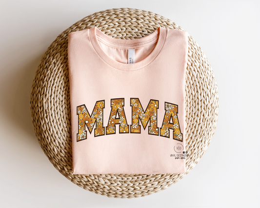 NEUTRAL SPRING FLORAL MAMA TEE