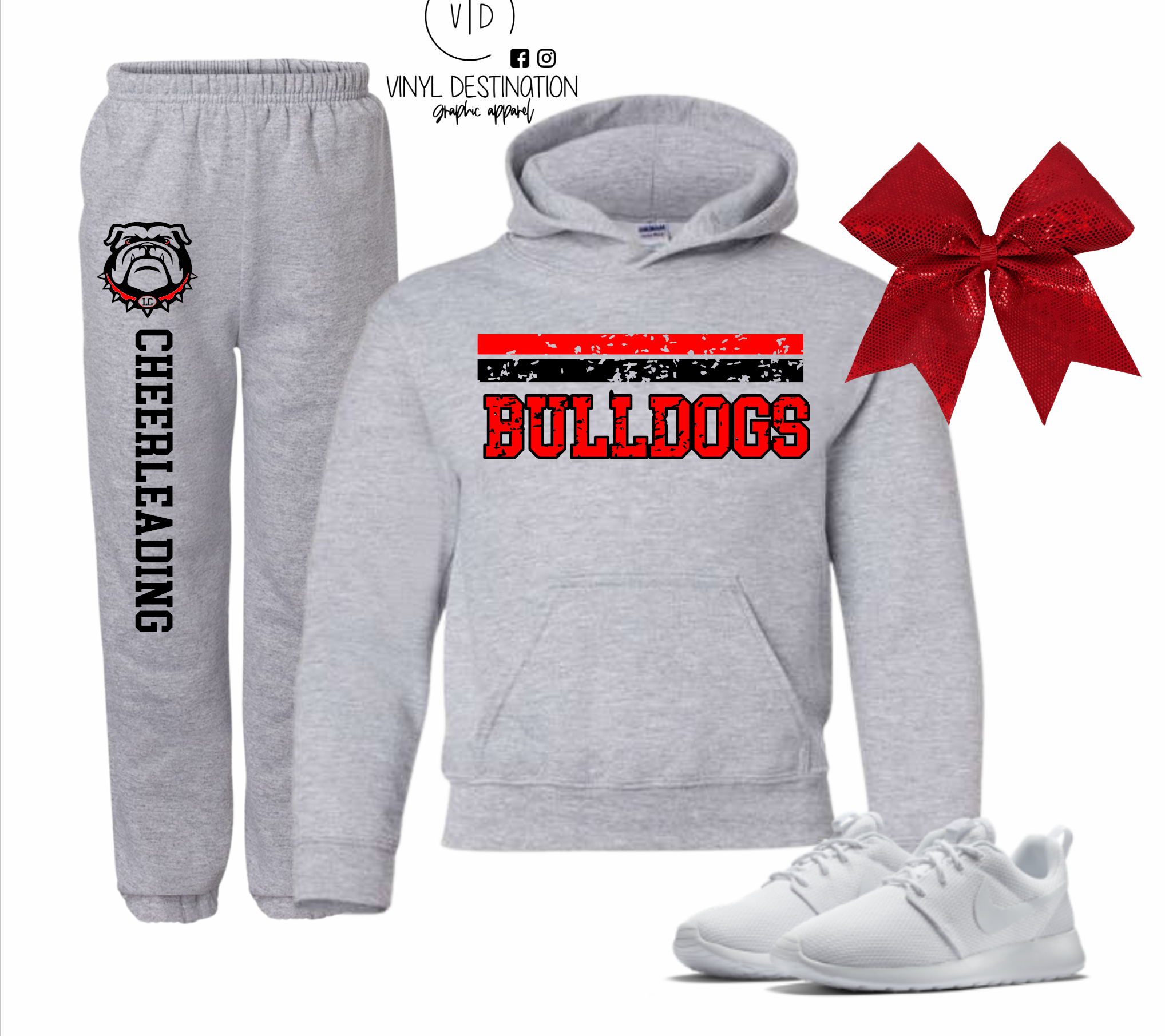 CUSTOM SCHOOL TEAM LOGO SWEATPANTS u0026 HOODIE SET