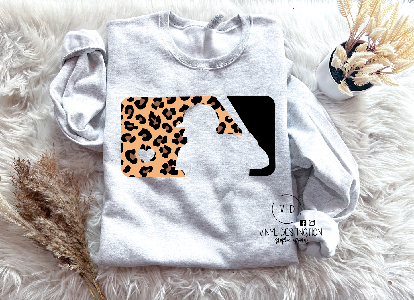 Leopard Baseball Logo Crew/Tee