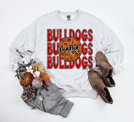 BULLDOGS BASKETBALL MAMA CREW + TEE