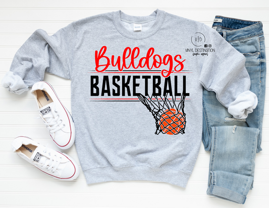 BULLDOGS BASKETBALL TEE/CREW/HOODIE