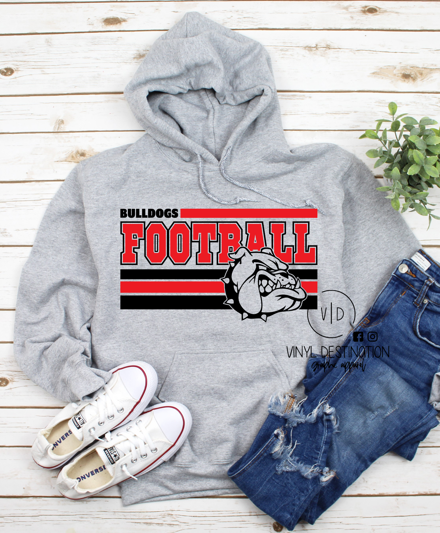 BULLDOGS FOOTBALL VARSITY TEE/HOODIE/CREW