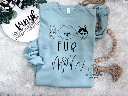 FUR MOM Pullover/Tee- Multiple Pets