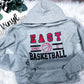EAST BASKETBALL tee, crew, hoodie