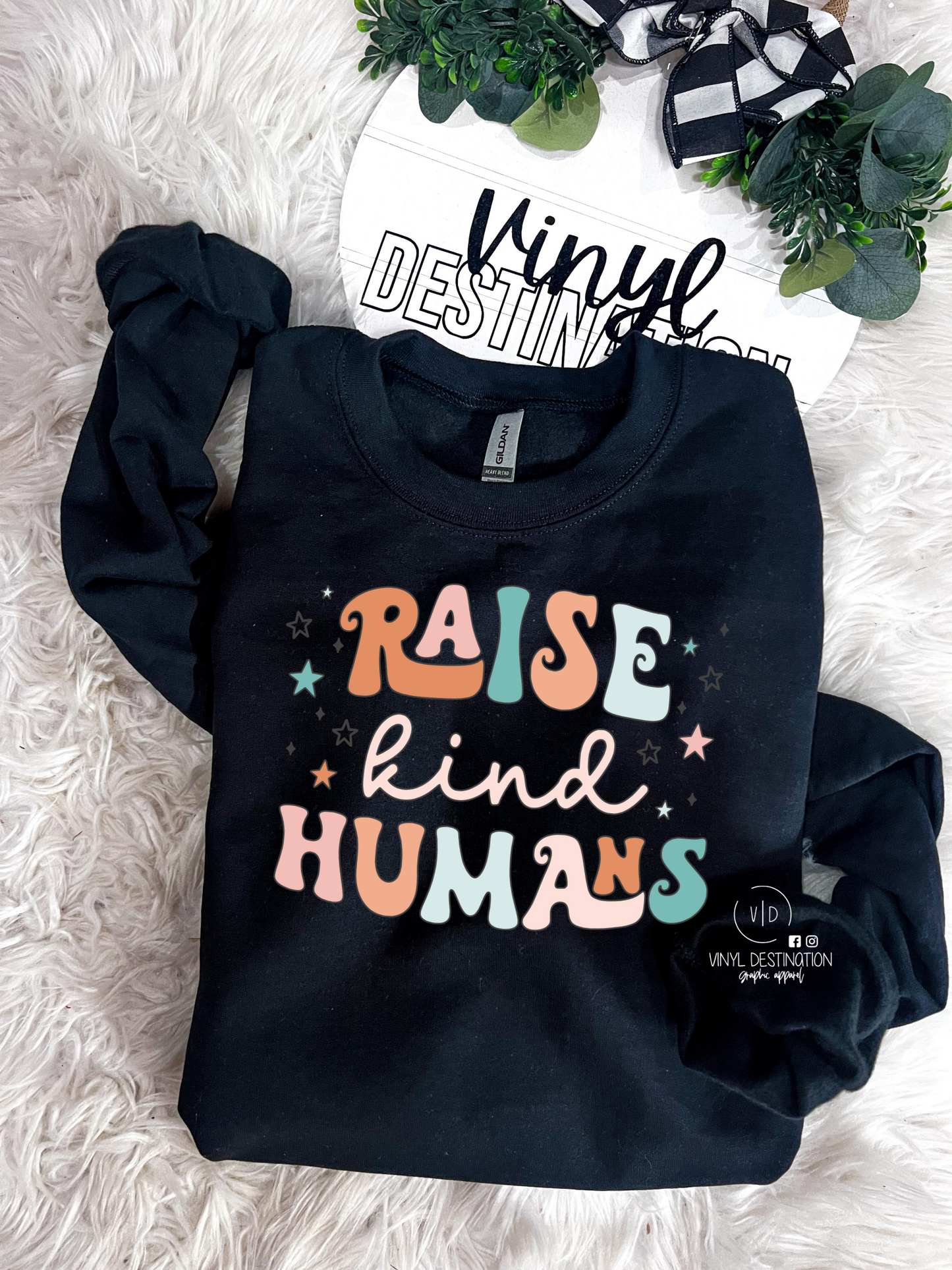 Raise Kind Humans Crew/Tee