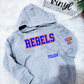 YOUTH REBELS hoodie with pocket and sleeve logo