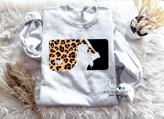 YOUTH SOFTBALL + LEOPARD CREW/TEE