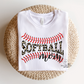 Leopard Softball Mom Tee