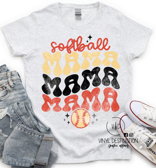 SOFTBALL MAMA VINTAGE